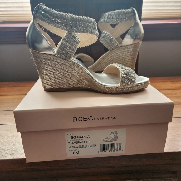 BCBG Wedge Sandals - Picture 1 of 5
